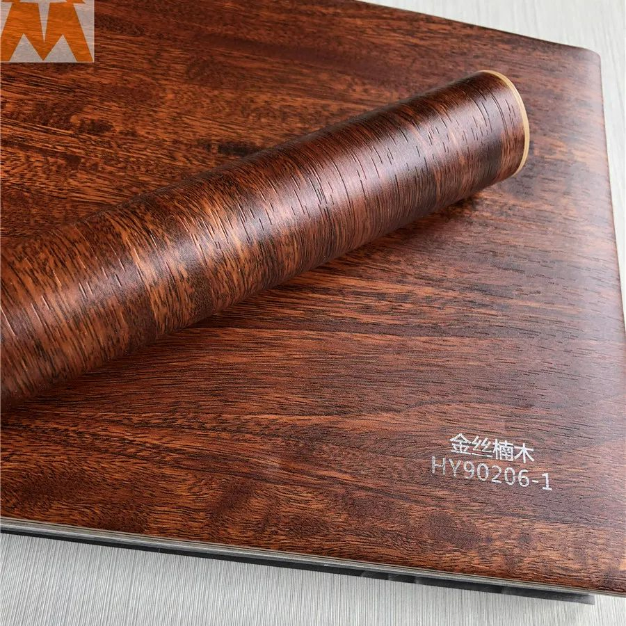 PVC Wood Grain Sheet PVC Film for Furniture Cabinet Boards