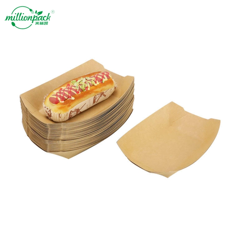 Stackable Paper Boat Tray for Efficient Storage and Space Optimization