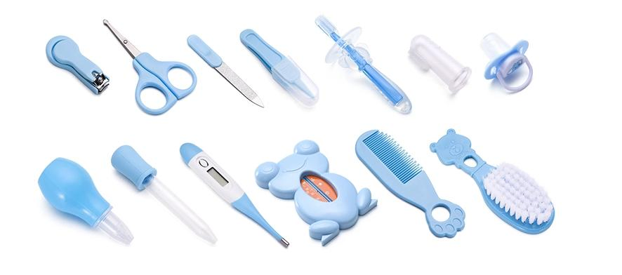 13 PCS High Quality Non-Toxic Baby Healthcare and Grooming Set New Born Care Tools Accessories Kit Gift Boxes