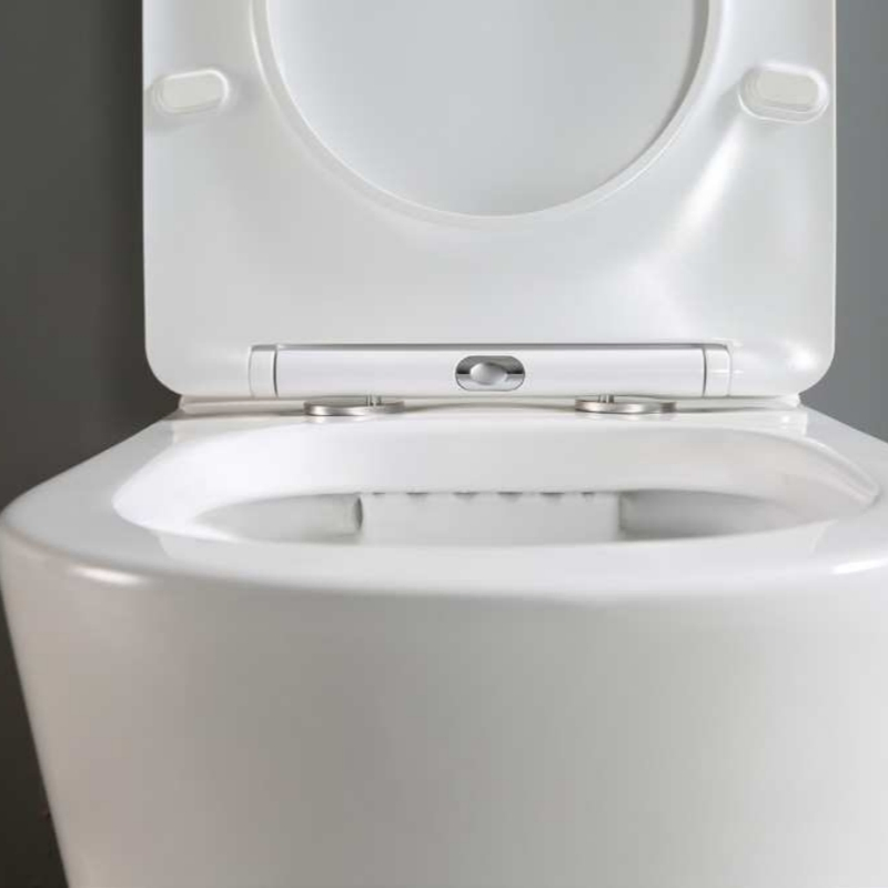 Luxury Villa Building Material Watermark Standard Ceramic Bathroom Rimless Flush Floor Mounted S-Tap UF Seat Cover Two Piece Toilet