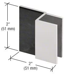 Satin Chrome Square Style Frameless Shower Door Stop