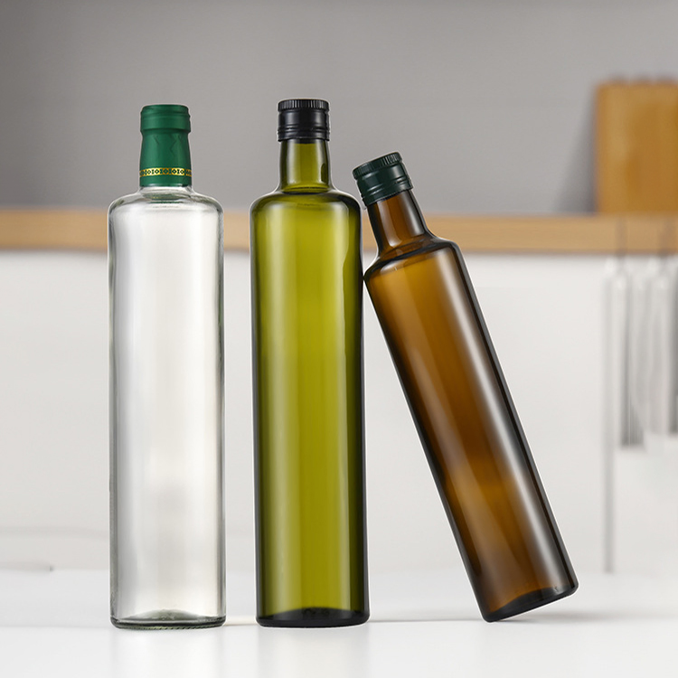 100ml 500ml 750ml Factory Price Stylish Customized Square Glass Oil Dispenser Bottles