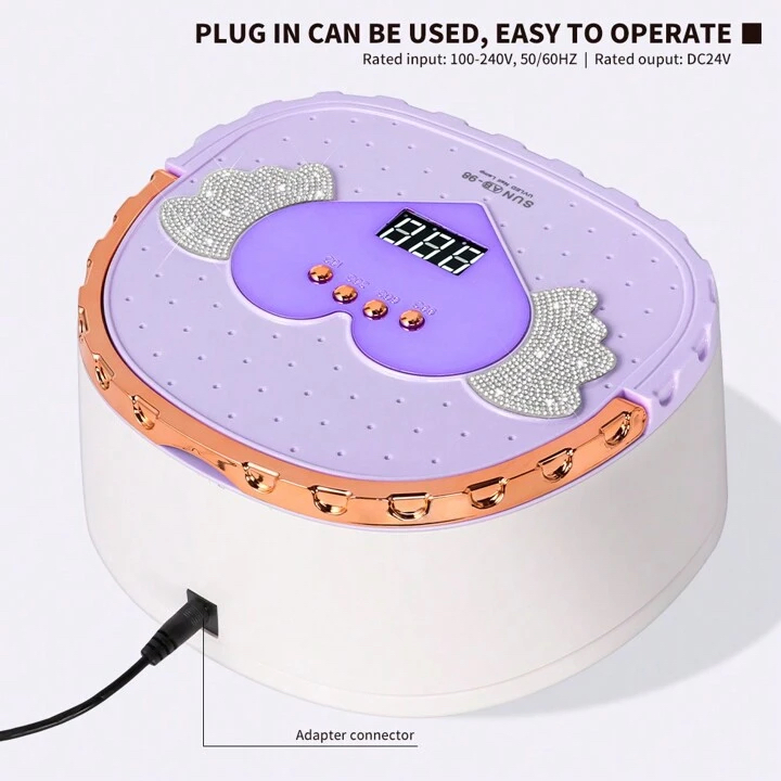 Professional Wholesale 248W Plug-in UV LED Nail Lamp for Nail Supplies