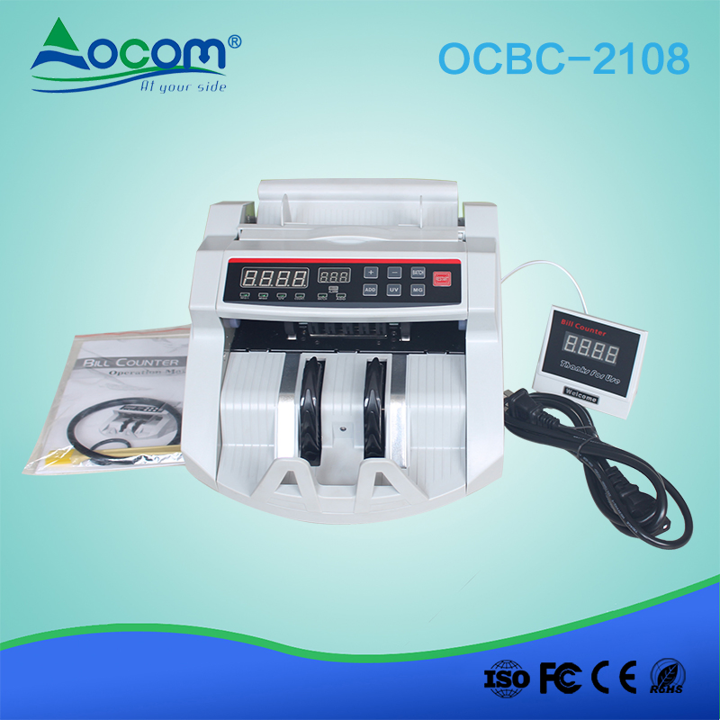 Popular UV Mg Detector Money Bill Counter 2108