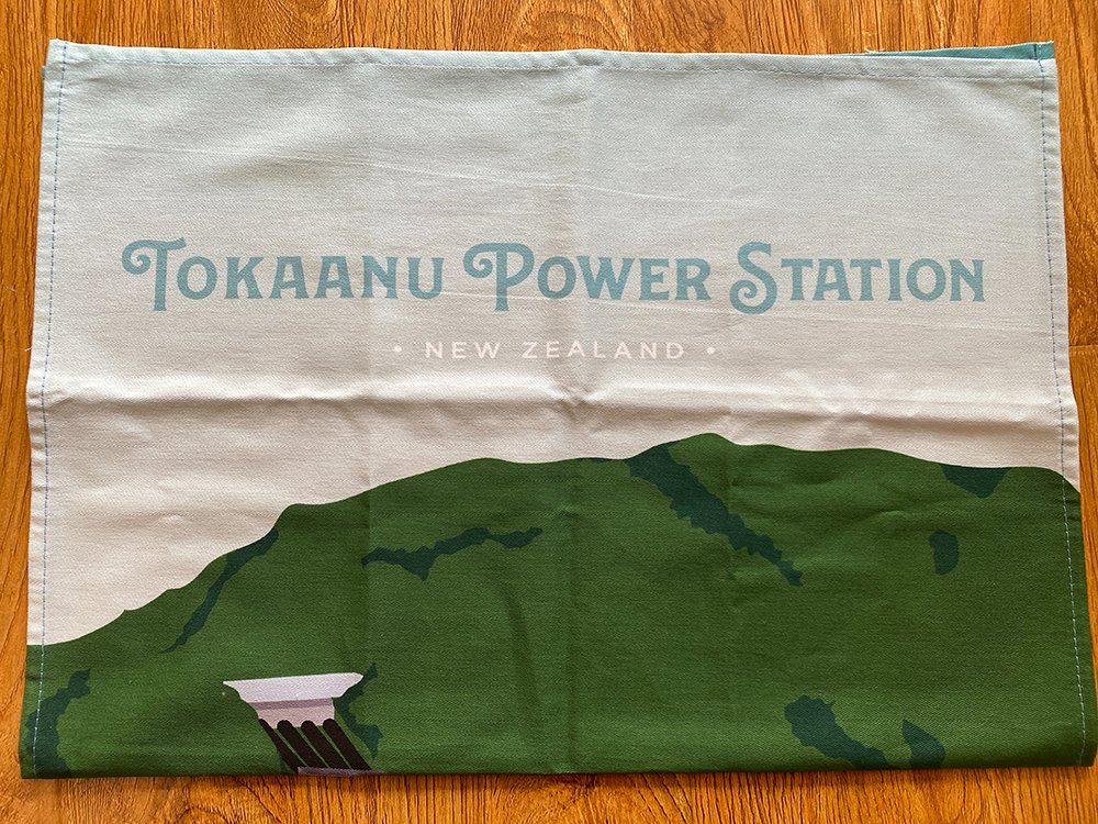 New Zealand Digital Printed Power Station Cotton Kitchen Towel for Promotion