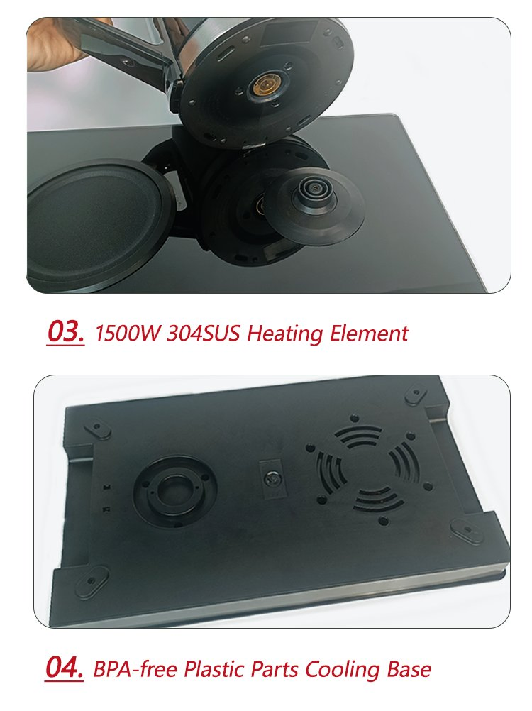 Factory Supply Tea Maker Machine Keep Warmer 360 Electrical Appliances Kettle Coffee Tea Maker Tray Set