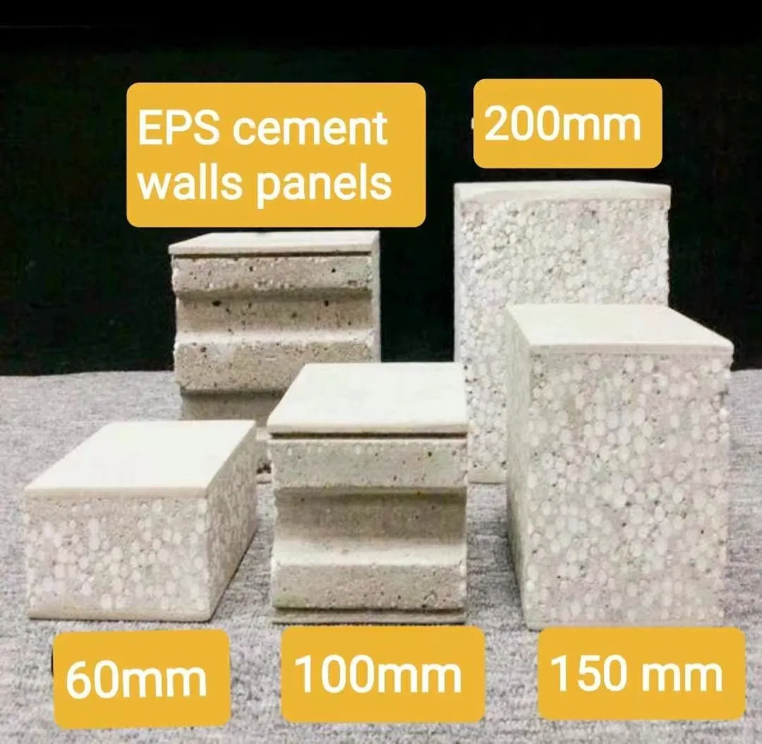 2440X610 mm Lightweight Precast Concrete EPS Sandwich Fiber Cement SIP Ready Made Wall Panel