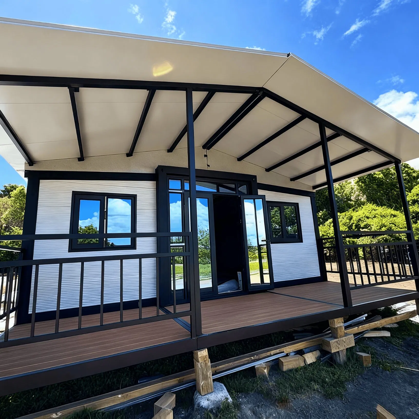 Prefab Modern Luxury Tiny House 4 Bedroom for Meeting Room Fully Furnished Container Home