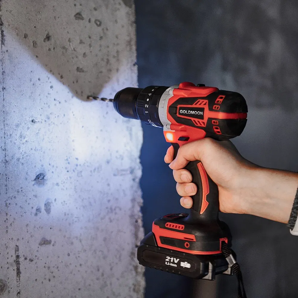 Аккумуляторная дрель-шуруповерт BeHappy 21V с LED подсветкой