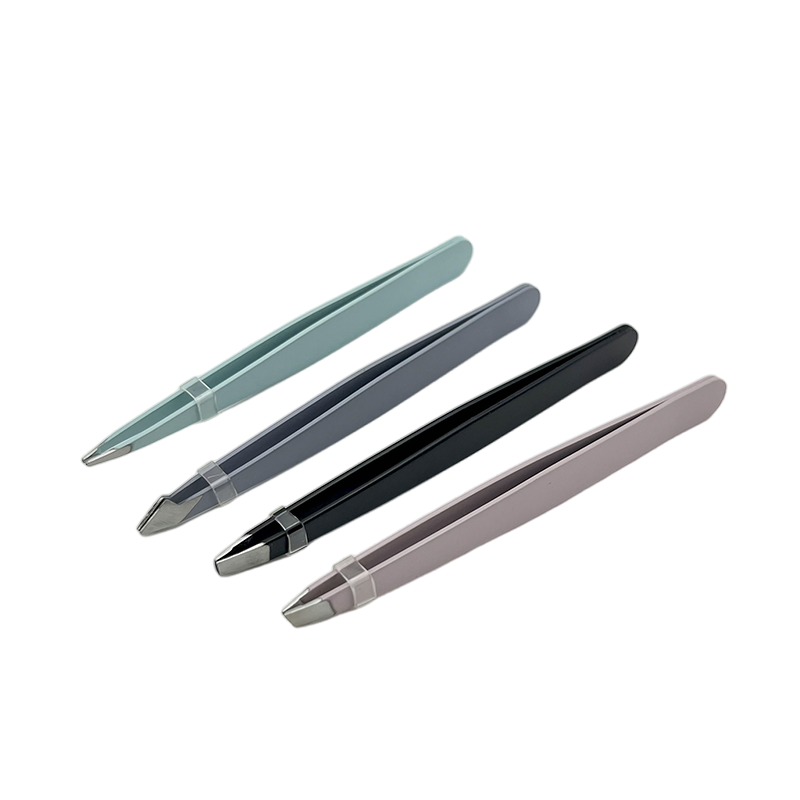 Stainless Steel Eyebrow Tweezers Slanted Hair Removal Eyebrow Clips Multicolor Precision Eyebrow Clip Tweezer