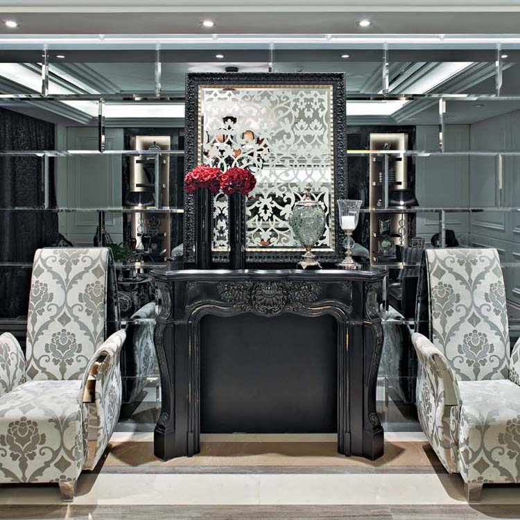 Factory Wholesale Custom Wall Decoration Beveled Edge Frameless Glass Mirror Tiles Mirror