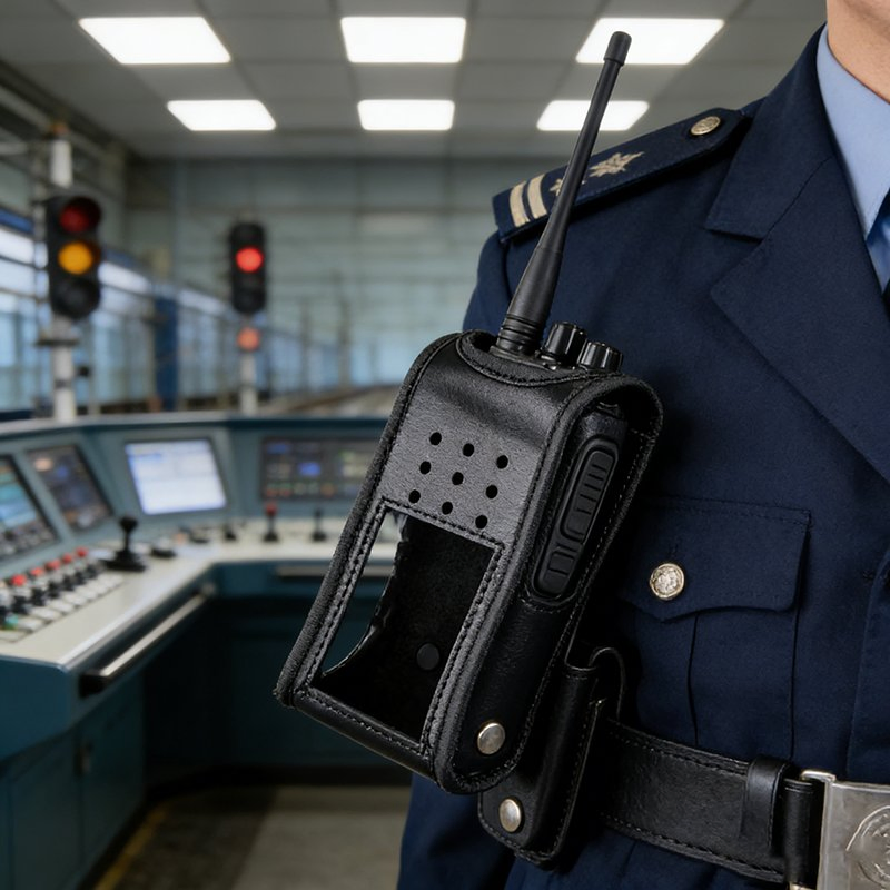 Raytalk Handheld Walkie Talkie Cover Metal Communication Leather Radio Case