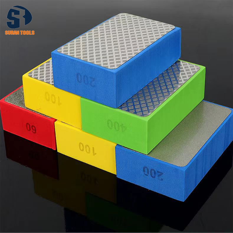 Professional Electroplated Diamond Hand Polishing Pads for Tile Ceramic Marble Quartz Dekton