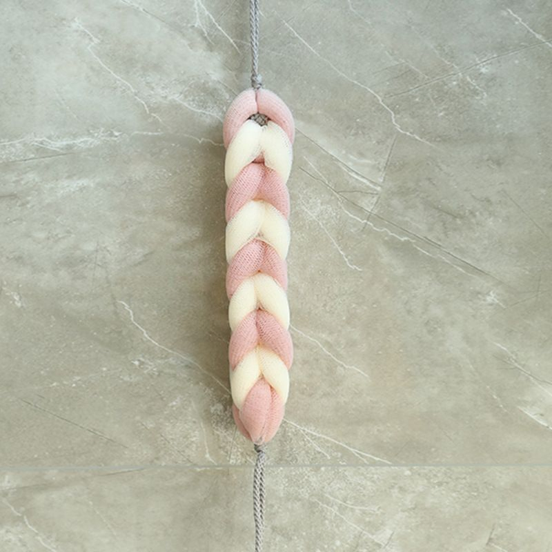 Long Stretch Back Sponge with Rope Handles Back Scrubber Loofah