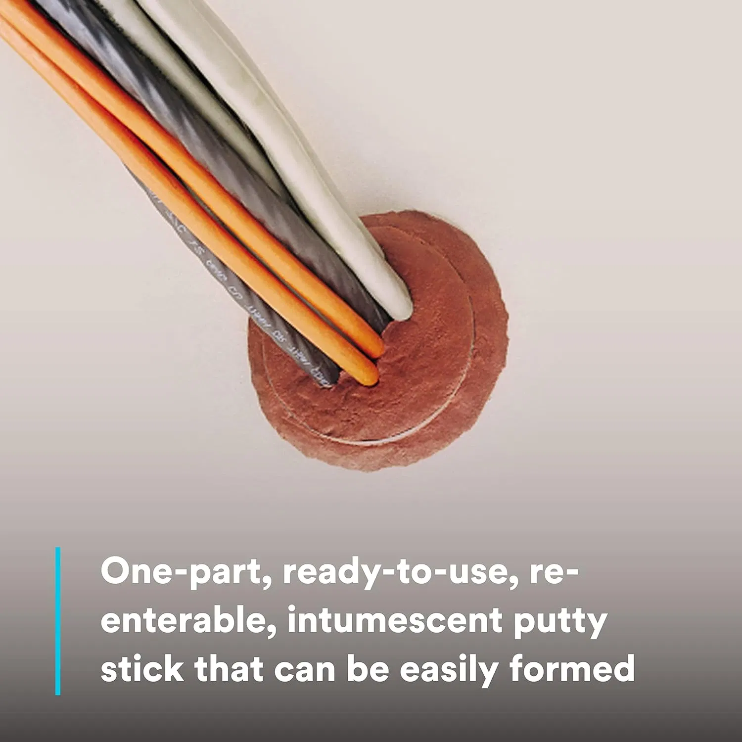 Moldable Fireproof Putty Stick Firestop Pad for Fire-Rated Electrical Socket Sealing 3m MP+