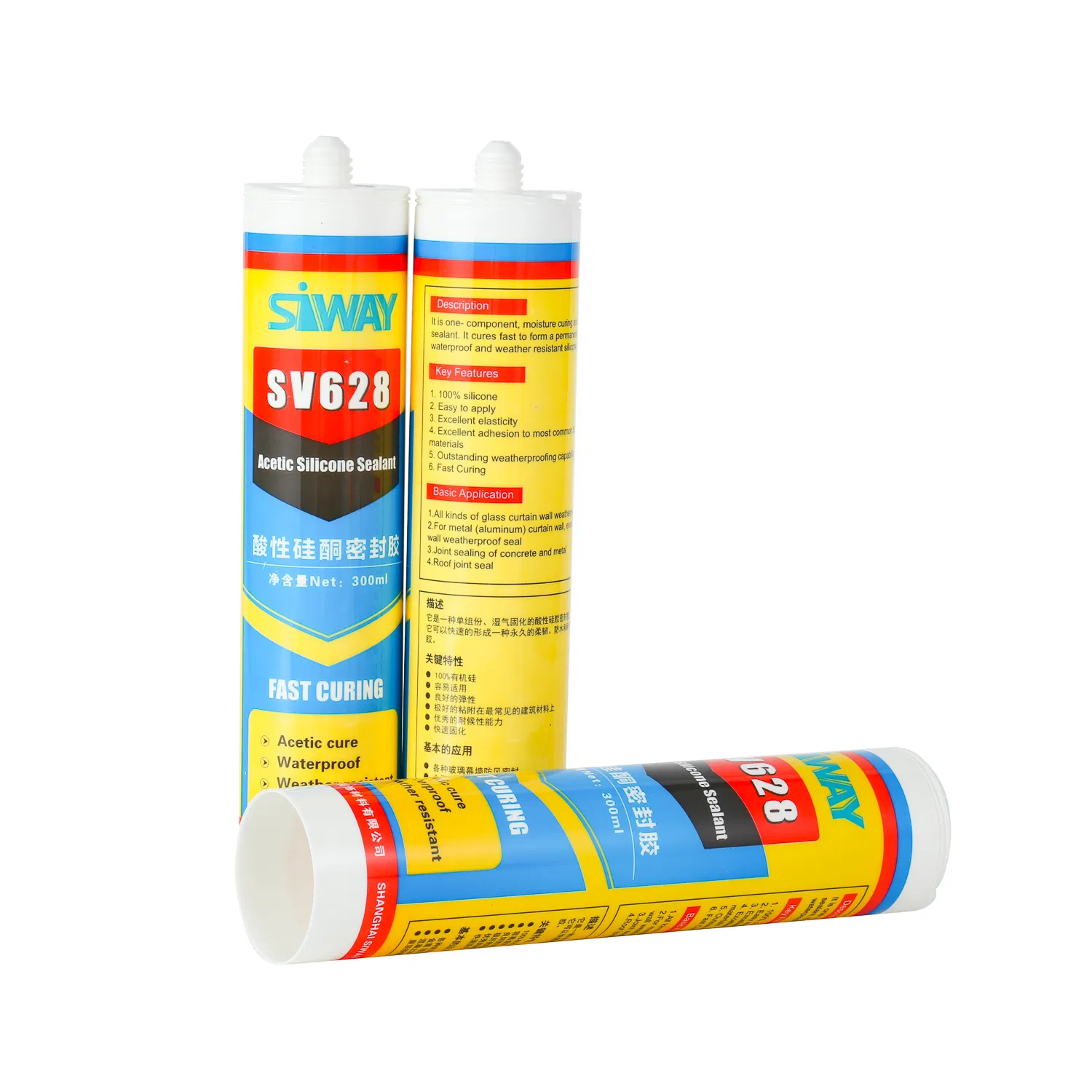 Sv 628 General Purpose (GP) Acetic Silicone Sealant for Windows and Doors