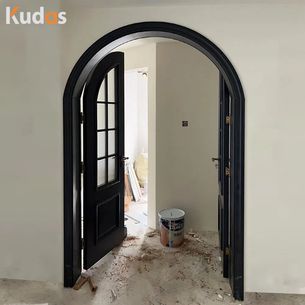 White Primed Interior Doors Wood MDF Internal Door Modern Prehung Interior Doors with Glass