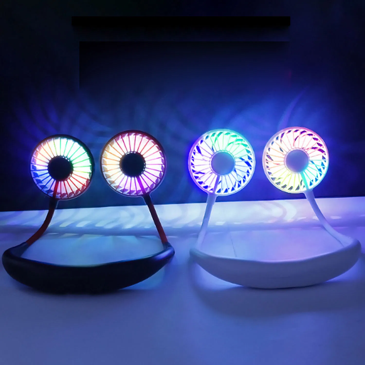 USB Personal Fan- Portable Mini Fan Headphone Design Neckband Fan