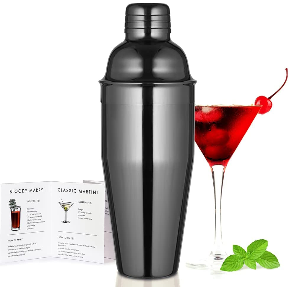 Matt Black Gunmetal Black Stainless Steel Cocktail Food Grade Boston Cocktail Shaker with Custom Logo for Fettercairn Hudson