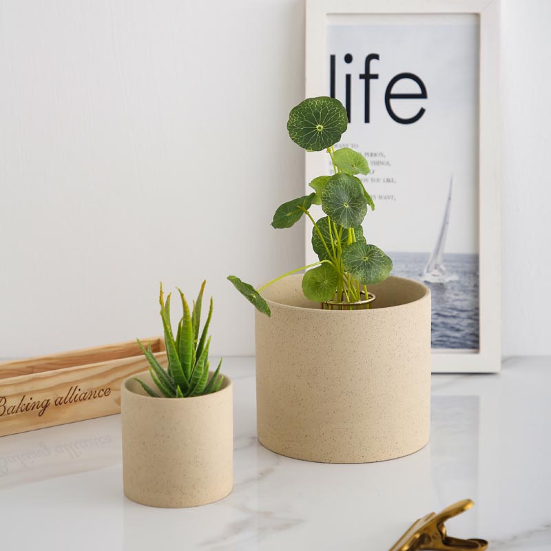 Горшок керамический декоративный Nordic Creative круглое зерно