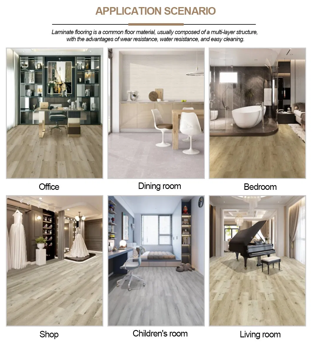 Laminate Waterproof Flooring Vinyl/Spc/PVC/Lvt Floor HDF