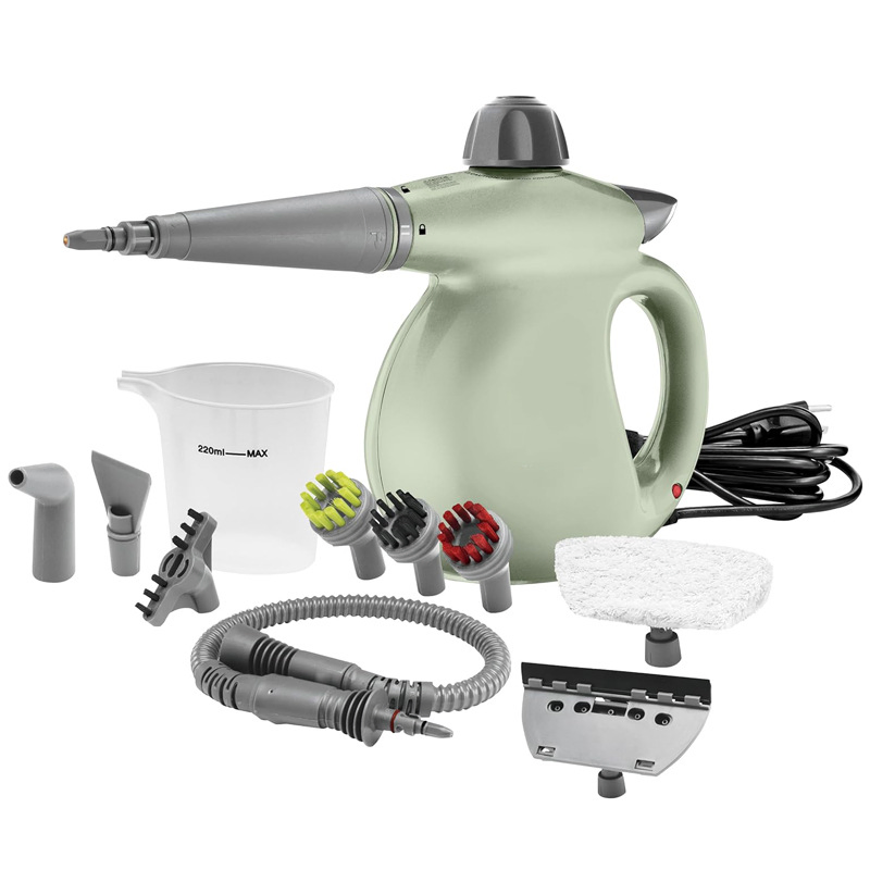 Handheld 1200W Steamer for Cleaning Kitchen Grease Bathroom Grout Car Upholstery
