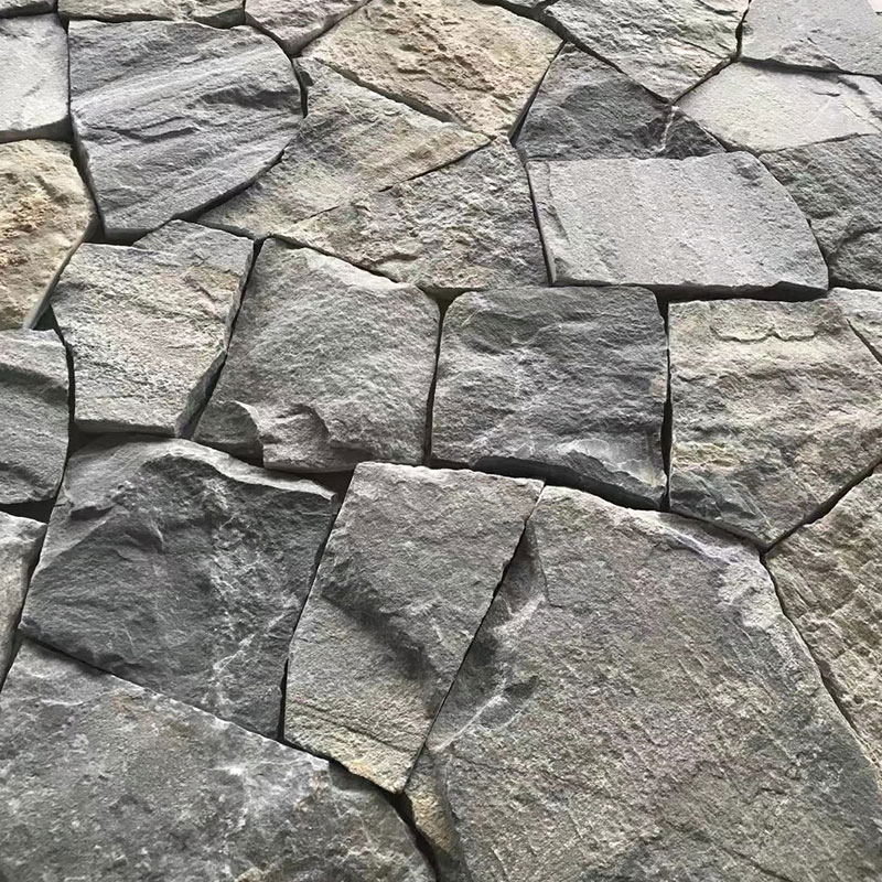 Rusty Black Muti Color Nature Culture Stacked Stone and Crazy Paving Stone for Home Decoration Wall Panel and Flooring Price