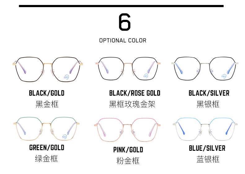 Quality Round Glasses Blue Light Blocking Glasses Metal for Women Anti Blue Light Prescription Glasses Blue Light Blocking Acetate Italy