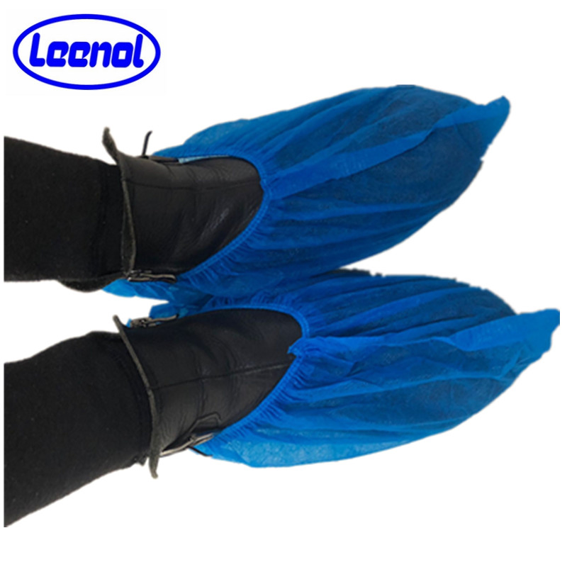 Blue Disposable Cheap High Quality PP Non Woven Non Skid Shoe Cover