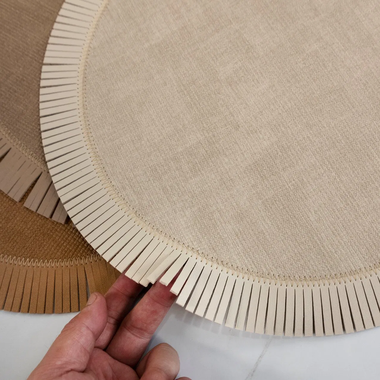 Premium PVC Leather Dining Table Placemat for Heat Resistance