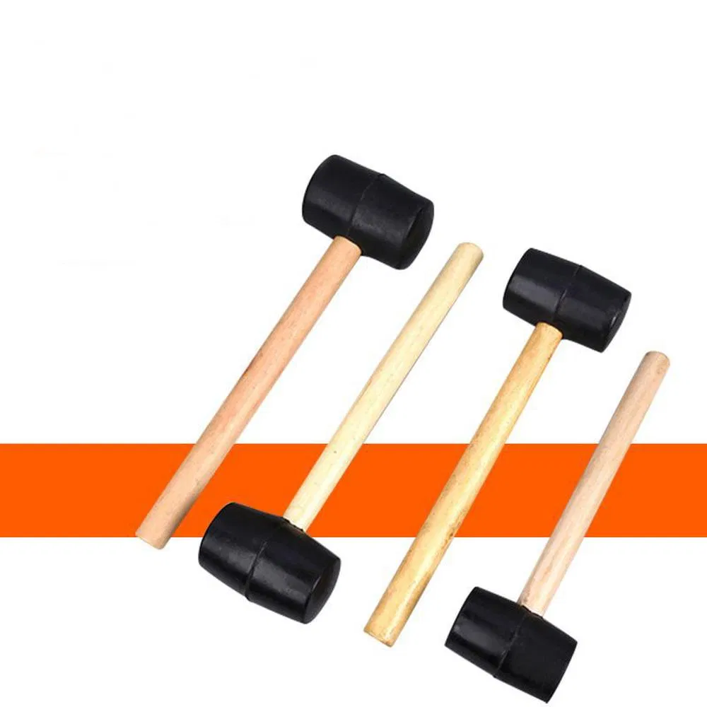 Резиновый молоток Hautine с деревянной ручкой