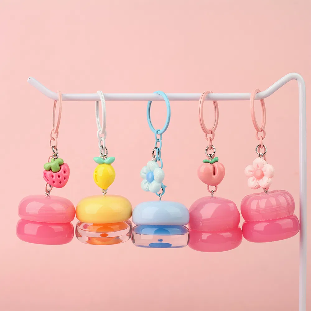 Cartoon Macaron Lip Mask Set Vegan 5 Flavors Lip Balm Long-Lasting Hydration