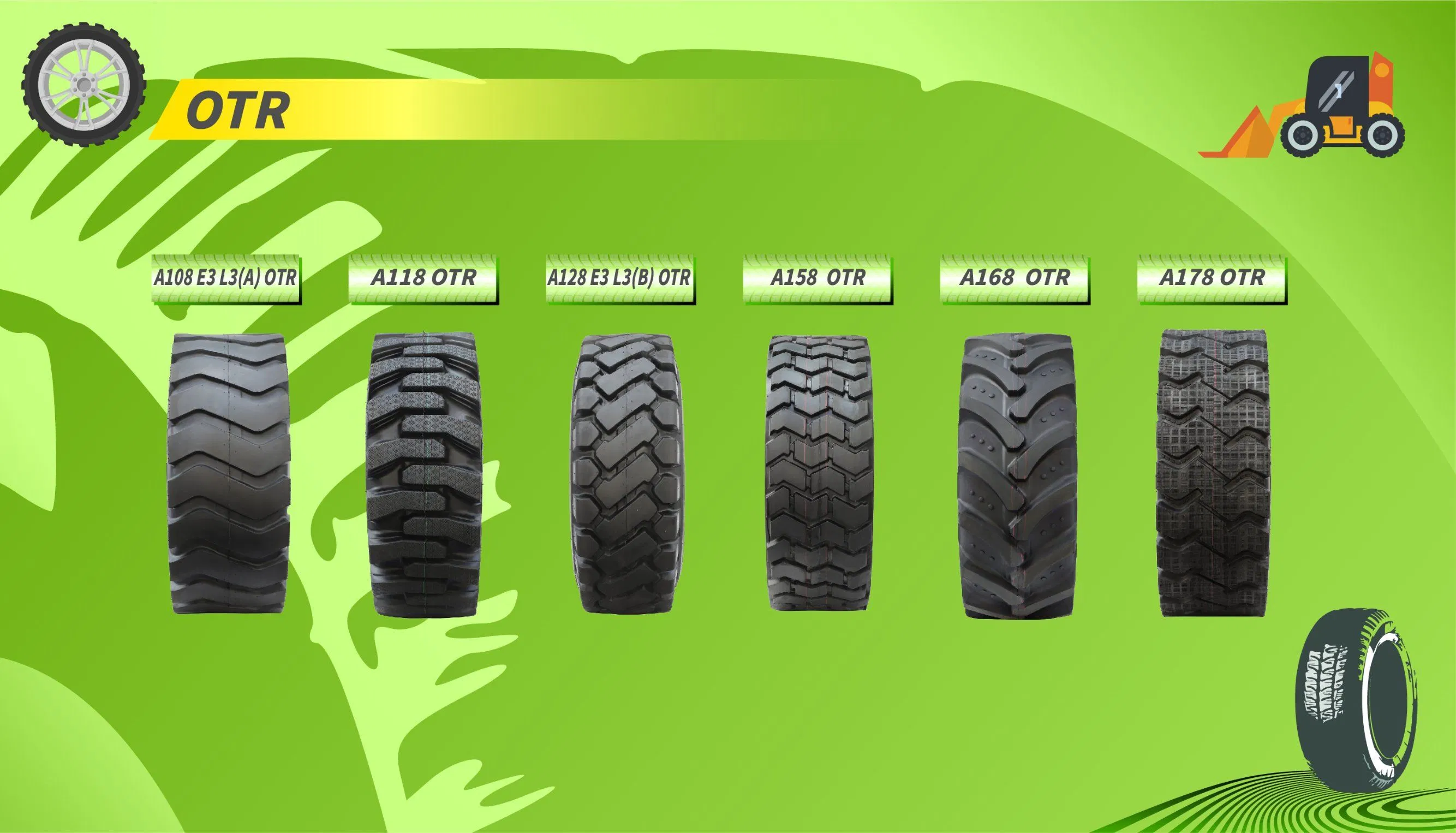 Premium 17.5-25 Bias Belted Wheel Loader Tire