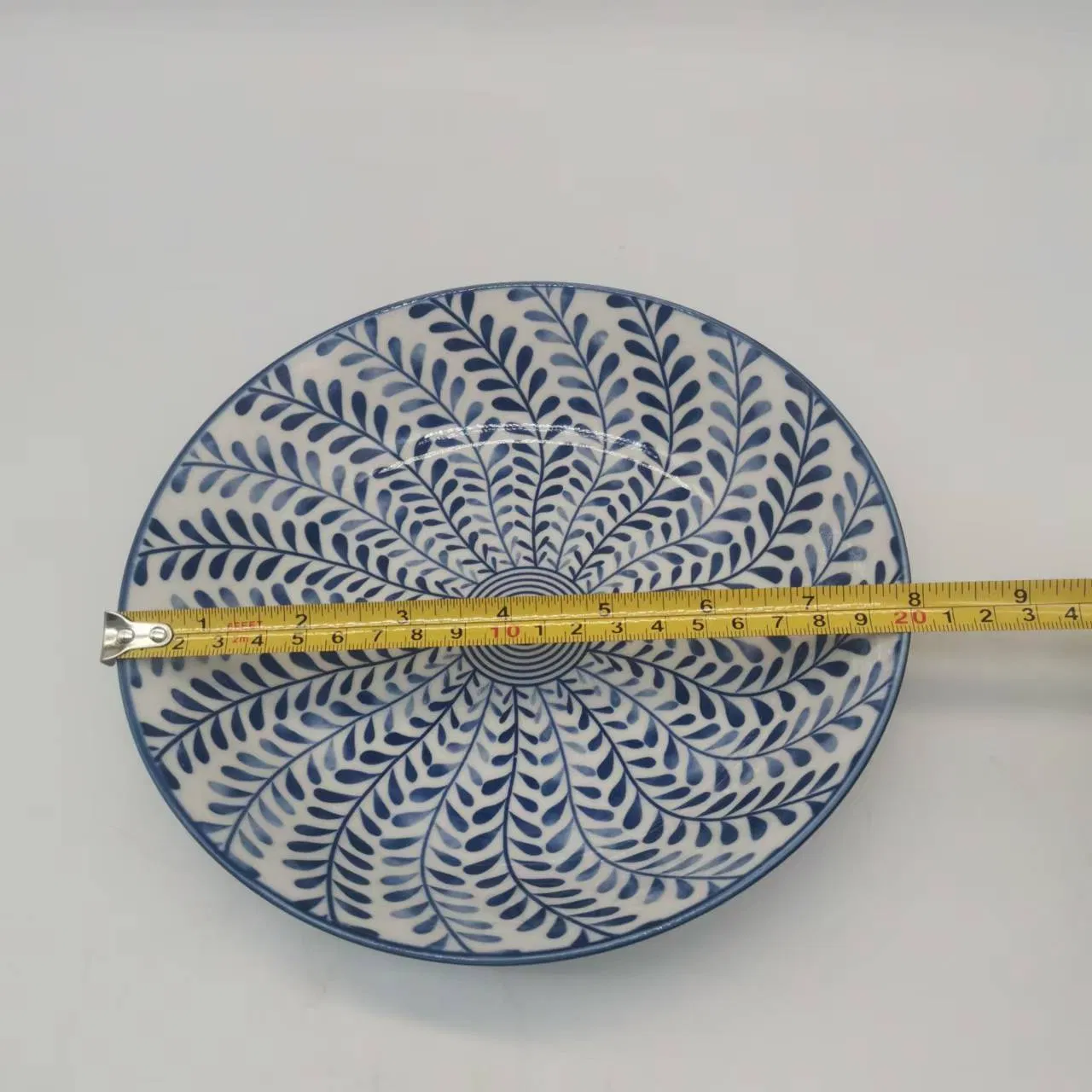 8"Coup Moon Soup Plate Stamp Decal Ceramic Porcelain Tableware