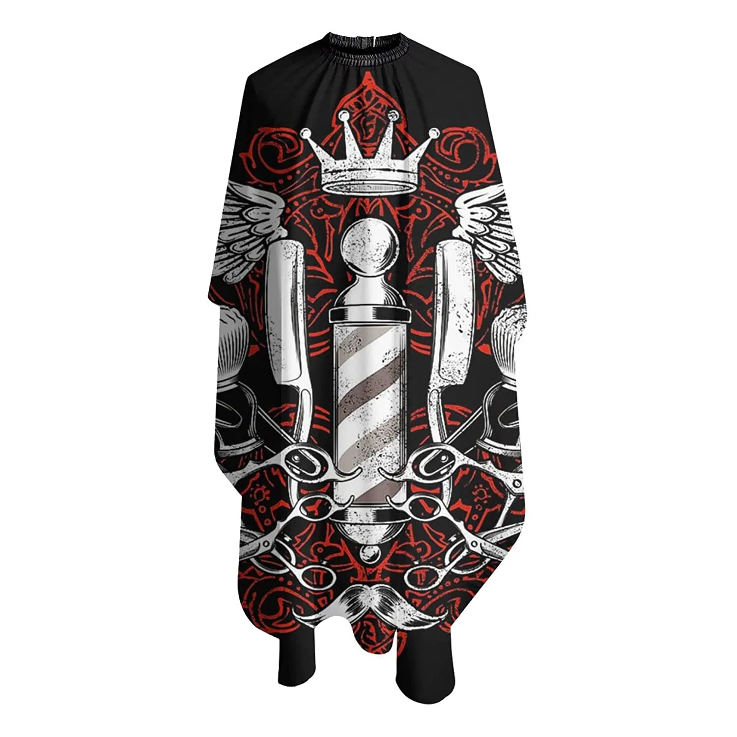 Barber Pattern Hair Apron Salon Haircut Gown Hair Cutting Cape
