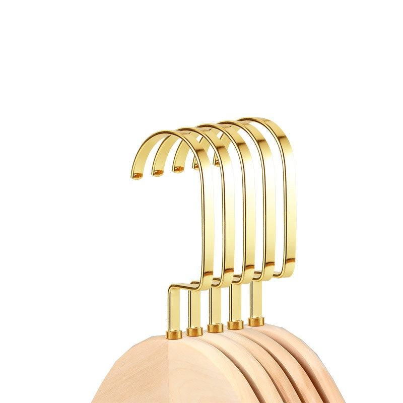 Золотой крючок для вешалок, плоский, утолщенный