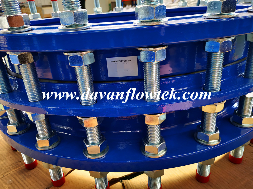 DN80 Pn16 Pipe Fitting Ductile Iron Ggg50 Carbon Steel Dismantling Joint Flanged Pipe Coupling Epoxy Coated Pipe Joint Water China Factory Dismantling Joint
