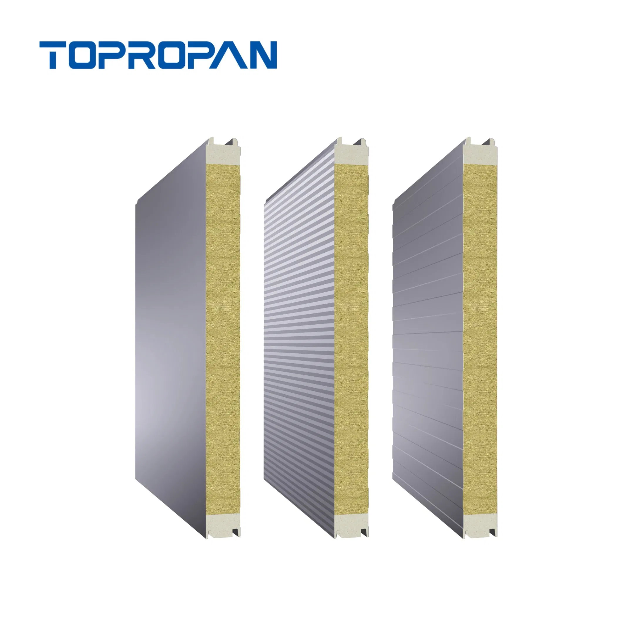 Energy Saving Sound Proof Acoustic PU Rockwool Glasswool Sandwich Wall Panel