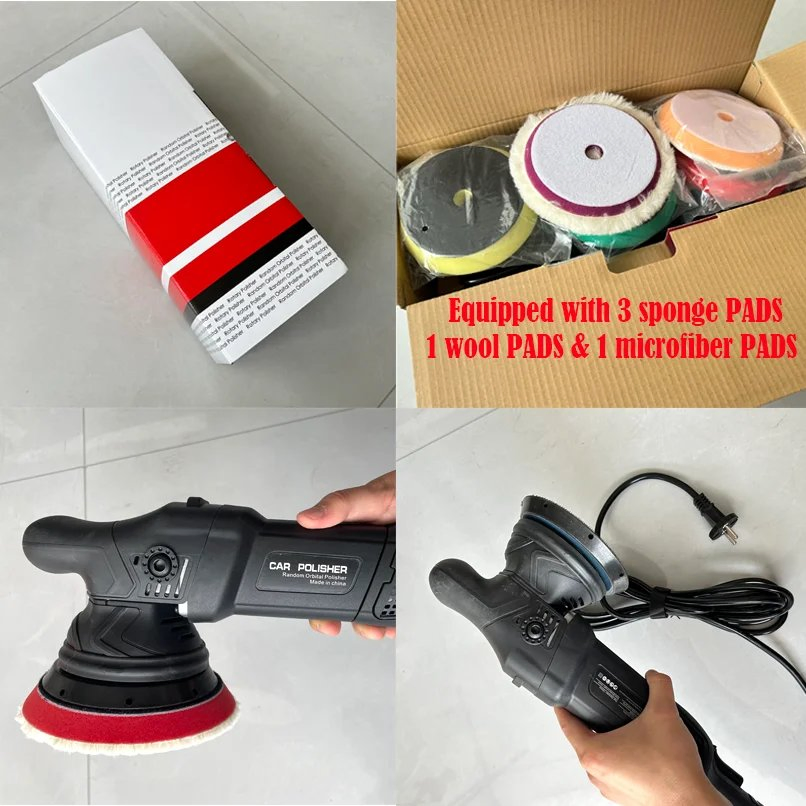 Buffiing King Da Polisher Set 21mm 6inch Dual Action Polisher with 5 Polishing Pads Car Polishing Machine