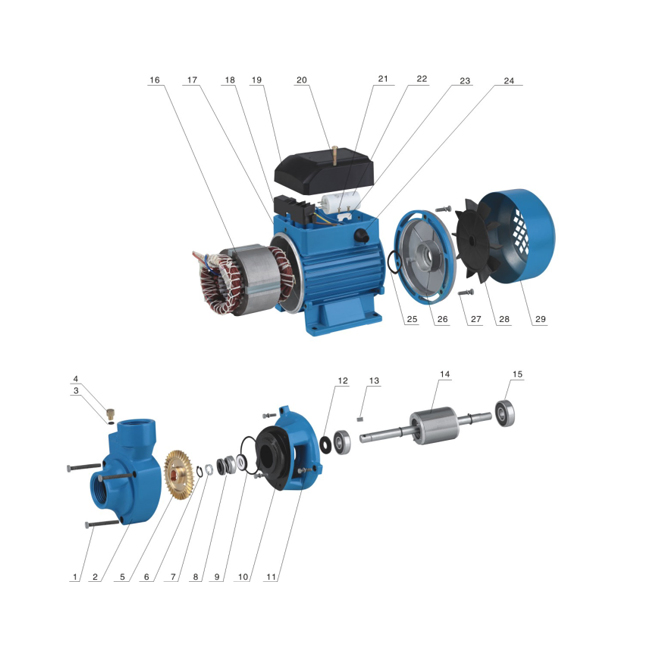 1.5HP High Pressure Self-Priming Jet Pump (China pump) Lq60