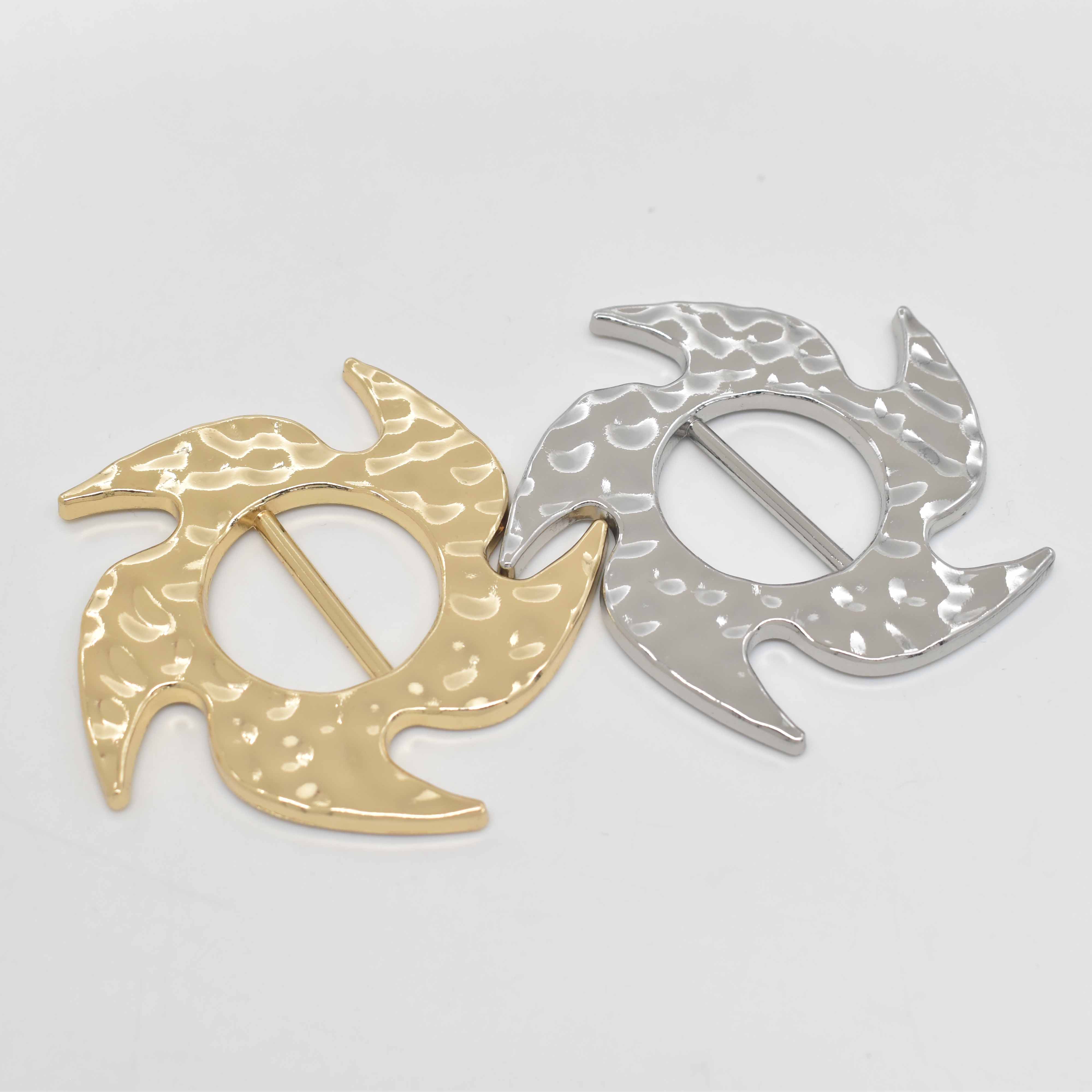 Кольца металлические для шарфа с пряжкой