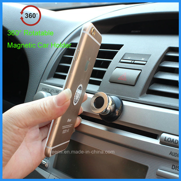 Metal Universal Magnetic 360 Degree Rotatable Car Phone Holder