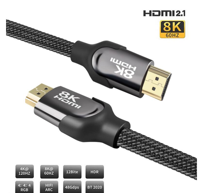 HDMI Cable 2.1V Male to Male 1m 1.5m 2m 3m 8K HDMI Cable
