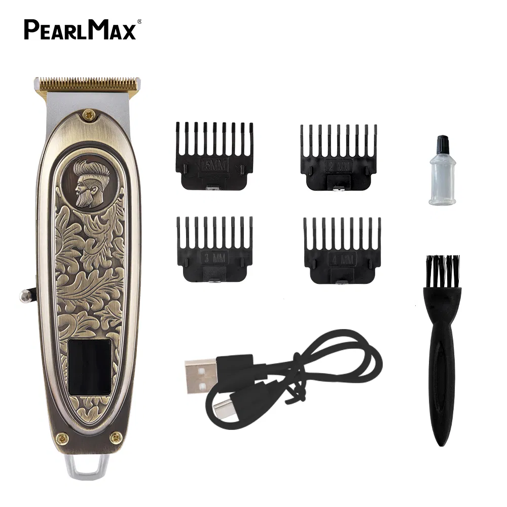 Metal Barber Haircut Machine Professional Mens Beard Trimmer Electric Hair Clipper