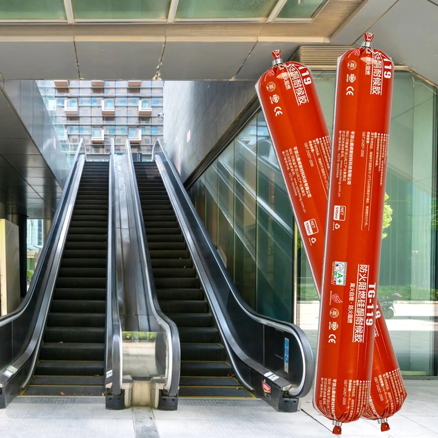 Neutral Color Silicone Adhesive for Fire Safety Applications