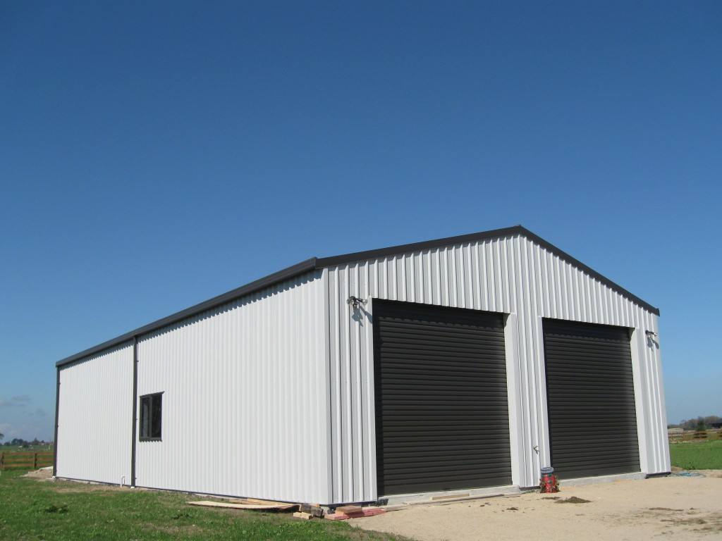 Light Prefab Metal Construction Assembled Steel Shed Portable Industrial Steel Workshop