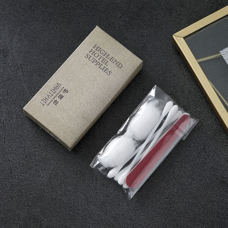 Customized Logo Disposable Hot Sale Eco Hotel Amenities Set with Craft Package