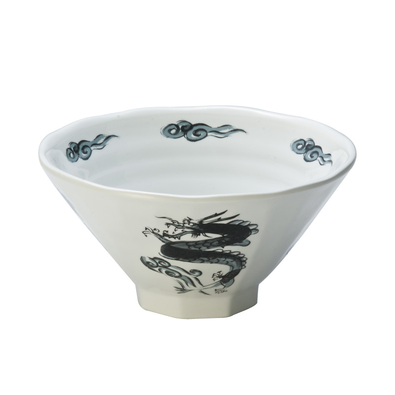 Chinese Dragon Modern Serving Melamine Custom 9 Inch Round Bowl