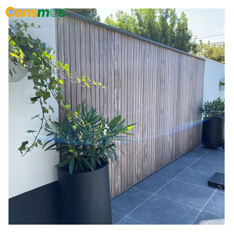 Outdoor WPC Wall Cladding Porcelain Decorative Classic Plastic Wall WPC Fence Panel