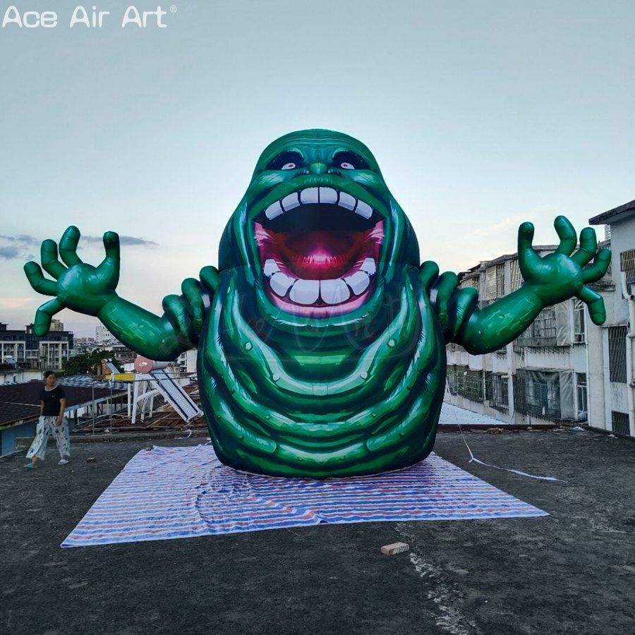Giant Halloween Inflatable Slime Decoration with LED Outdoor Terror Halloween Decoration